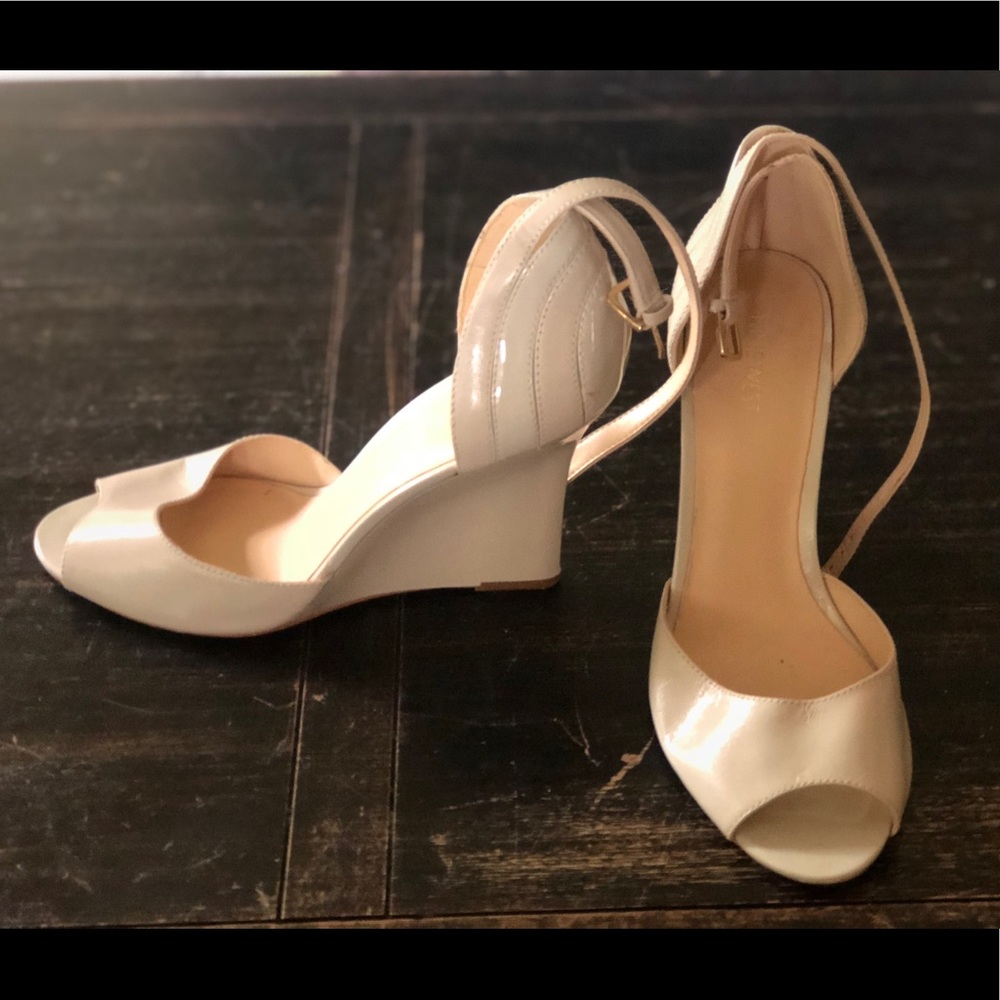 Nine West Nude Wedges NEVER worn